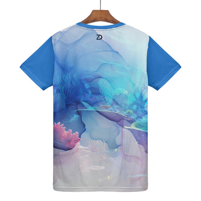 Mens Coral Reef Print T-Shirt - Neduz Vivid Dreams Collection