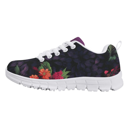 Artified Kids Floral Print Running Shoes by Neduz Designs - Lightweight and Flexible