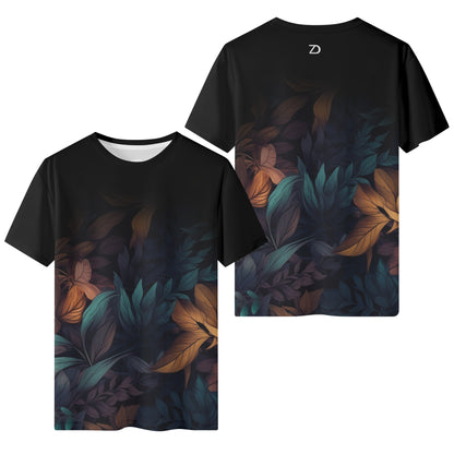 Neduz Designs Artified Autumn Leaves Mens Classic T-Shirt - Comfortable, All-Season Wear