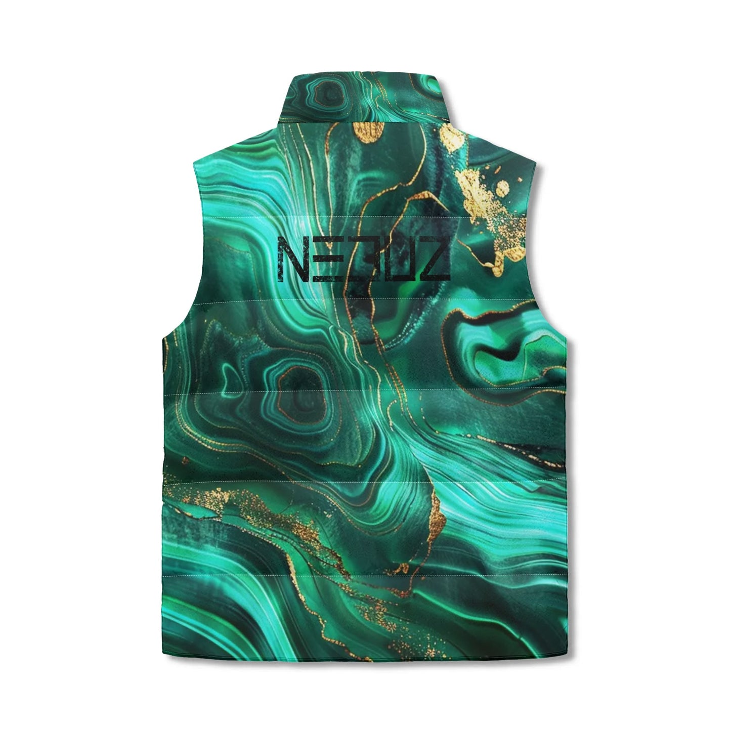 Neduz Malachite Unisex Lightweight Stand Collar Zip Up Puffer Vest