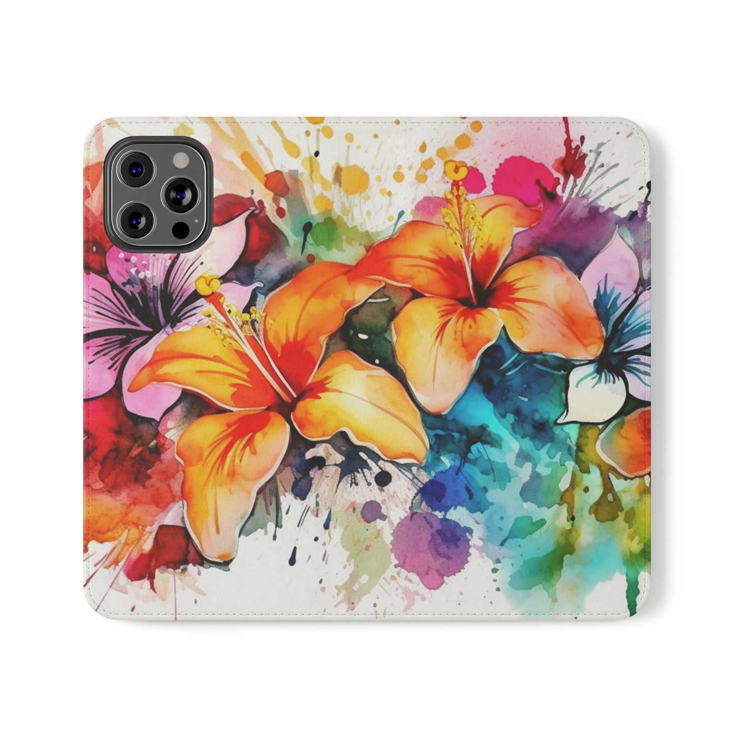 Flower Splash Flip Cases by Neduz Designs