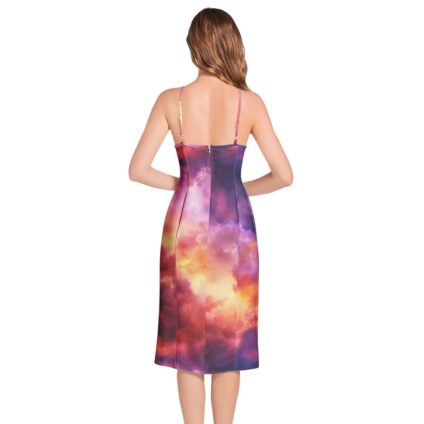 Split Thigh V-Neck Cami Dress