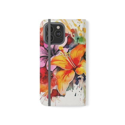 Flower Splash Flip Cases by Neduz Designs