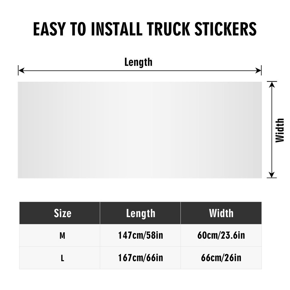 Neduz Crimson Sun Truck Decals Sticker: Keep Your Truck Cool and Different