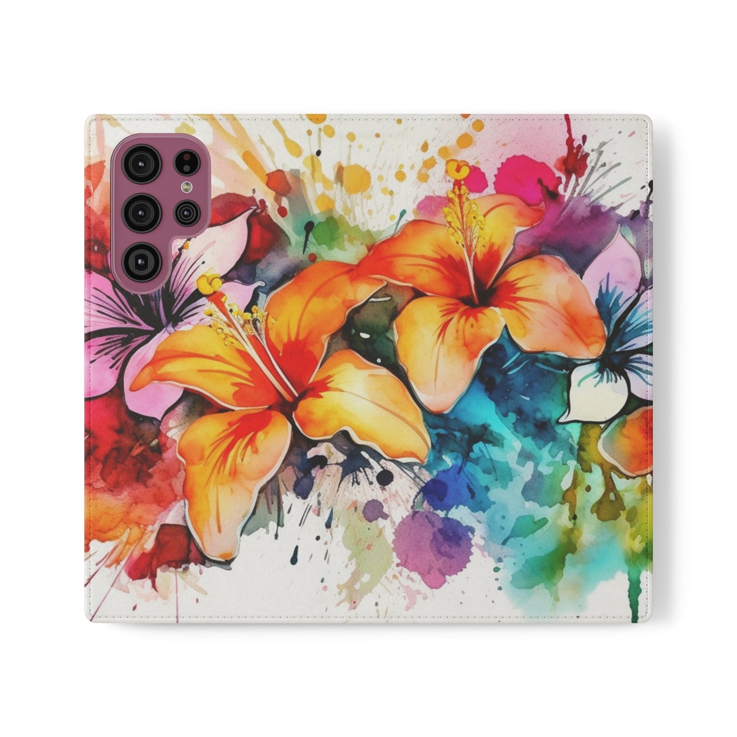 Flower Splash Flip Cases by Neduz Designs