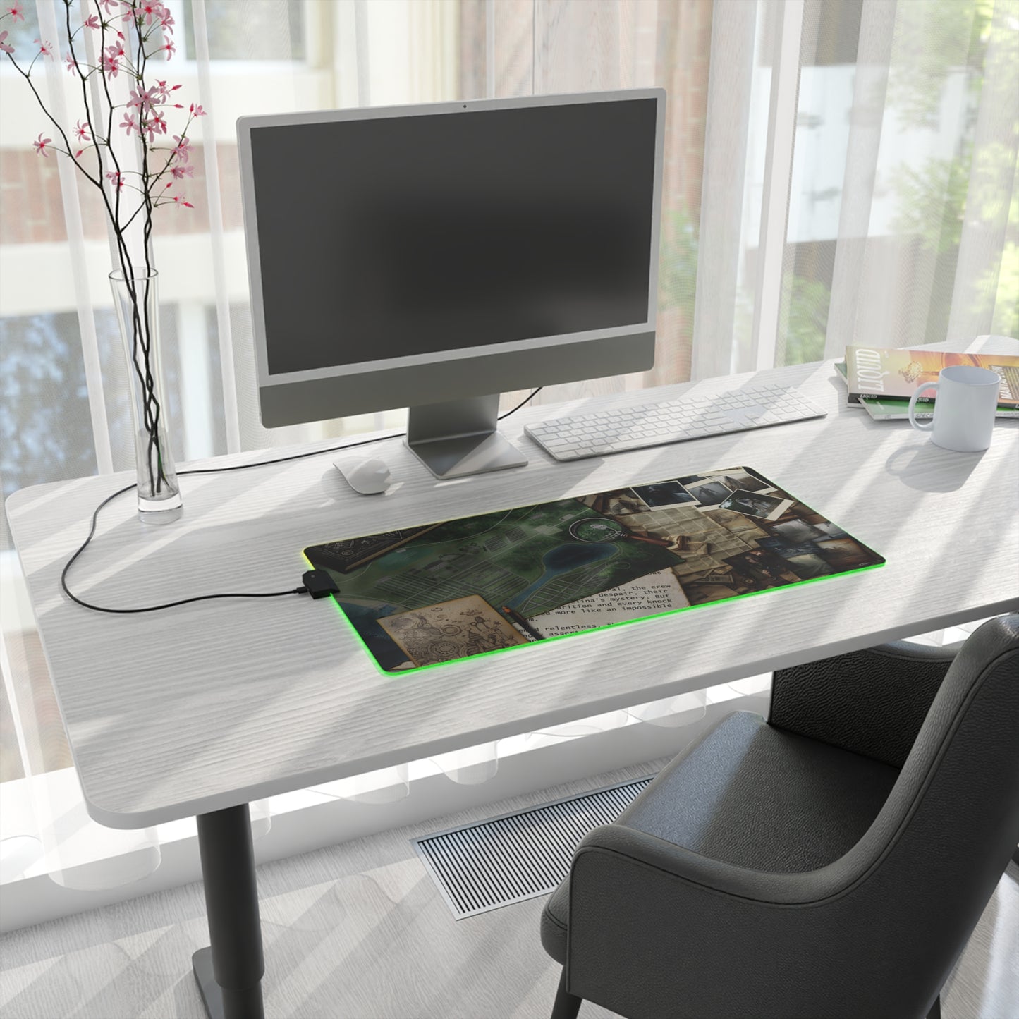 Neduz Maraheim Desk LED Gaming Mouse Pad with 14 RGB Lighting Settings