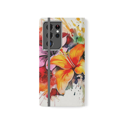 Flower Splash Flip Cases by Neduz Designs