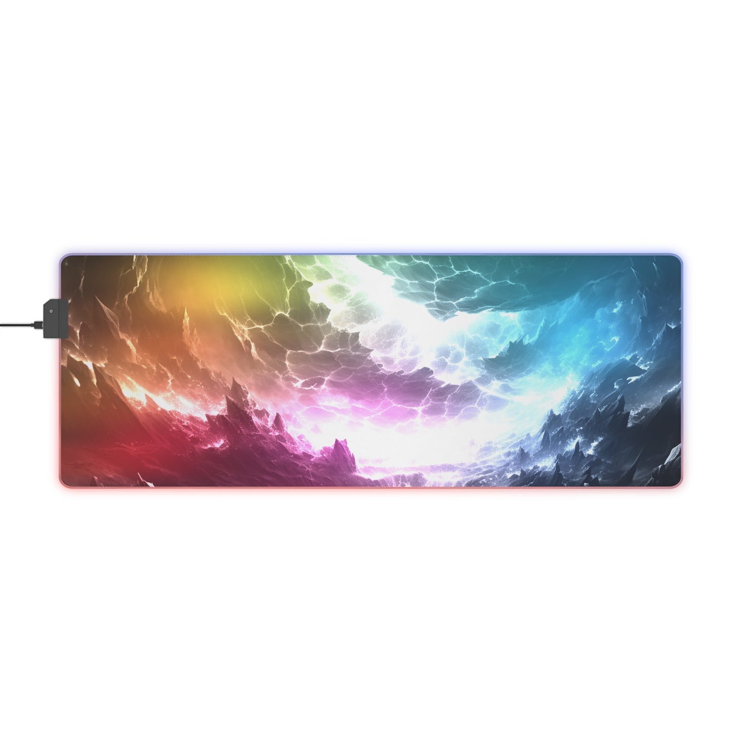 Stormy Ocean LED Gaming Mouse Pad - Neduz Designs Landscape Collection