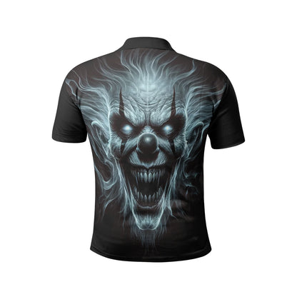 Neduz Men's Dark Lore Sinister Clown Polo Shirts