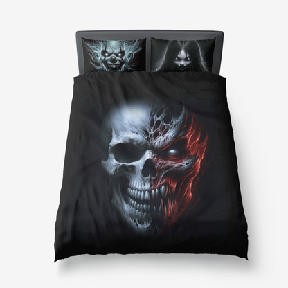 Malevolent Entities Duvet Cover Set - Microfiber with Spectral Entities Print