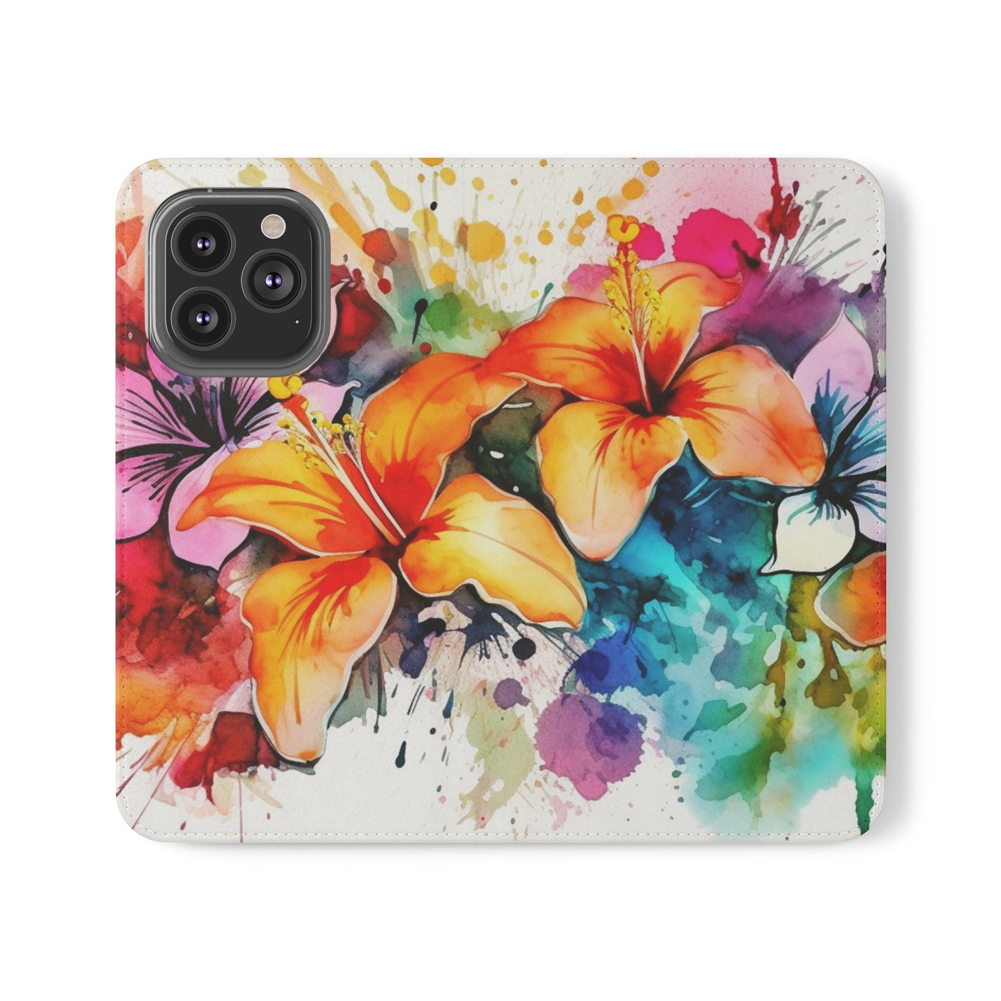 Flower Splash Flip Cases by Neduz Designs