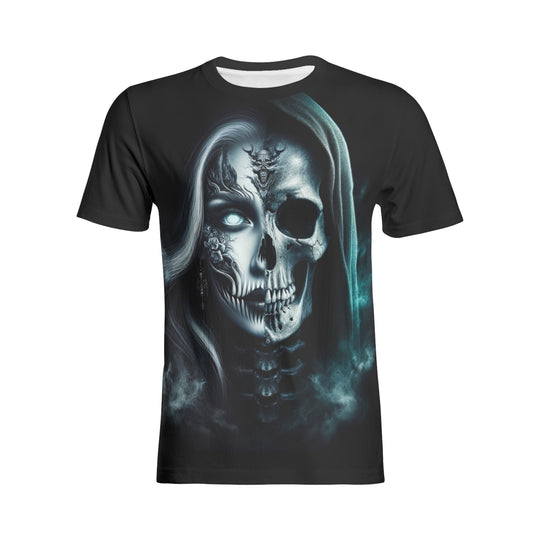 Dark Lore Facade T-Shirt - Unisex Cotton Tee with Two-Faced Print