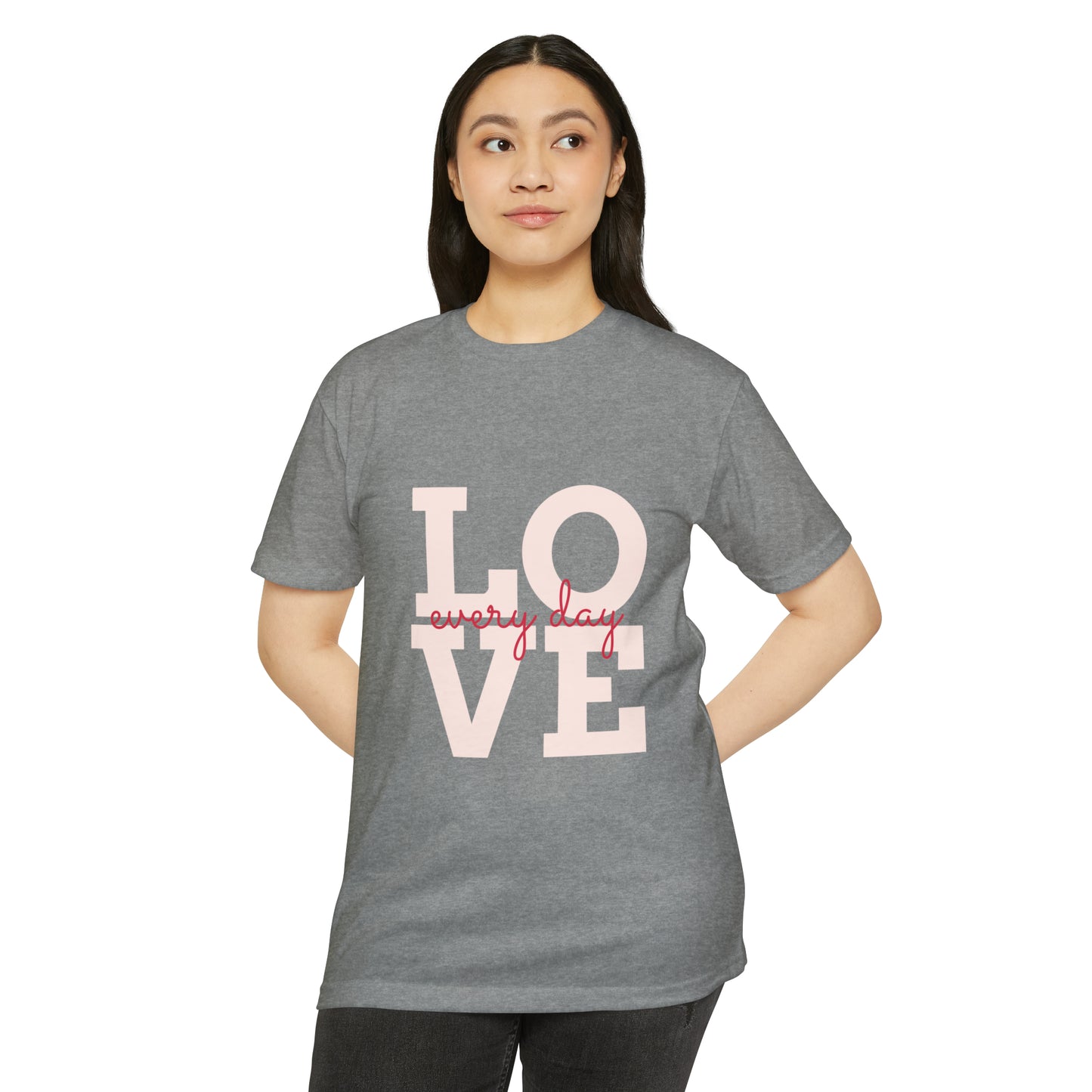 Neduz Love Every Day Unisex CVC Jersey Tee - Soft & Durable Blend for All Styles