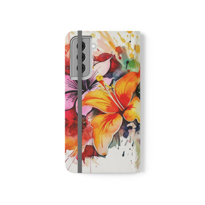 Flower Splash Flip Cases by Neduz Designs