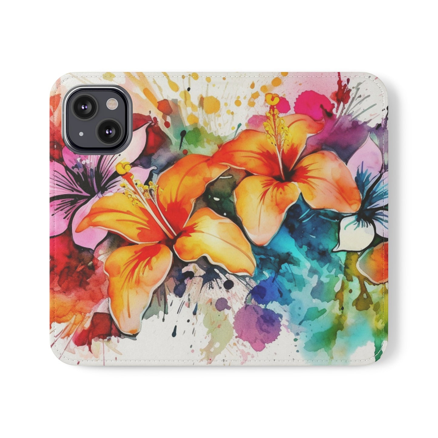 Flower Splash Flip Cases by Neduz Designs