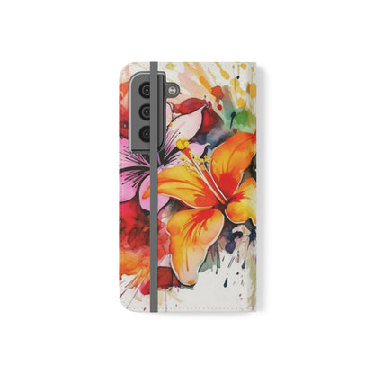 Flower Splash Flip Cases by Neduz Designs