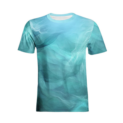Neduz Elements Flow Aquatic Smoke Unisex All-Over Print Cotton T-shirts
