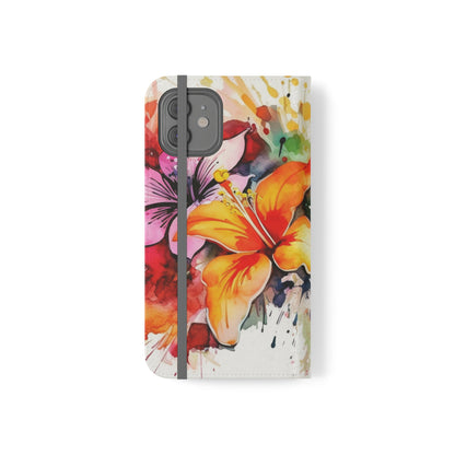 Flower Splash Flip Cases by Neduz Designs