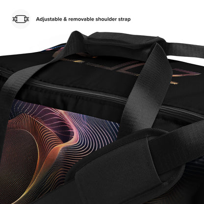 Neduz Sinus Duffle Bag - Versatile Polyester Travel & Gym Bag with Multiple Pockets and Padded Strap