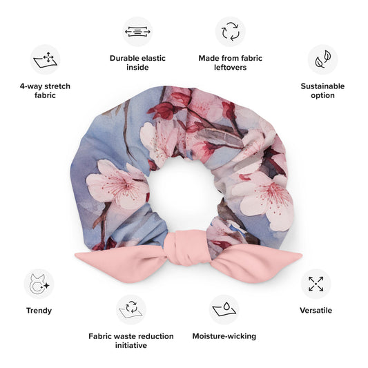 Scrunchi, cherryblossom, Recycled Scrunchie, Neduz Designs, Designation, accessori