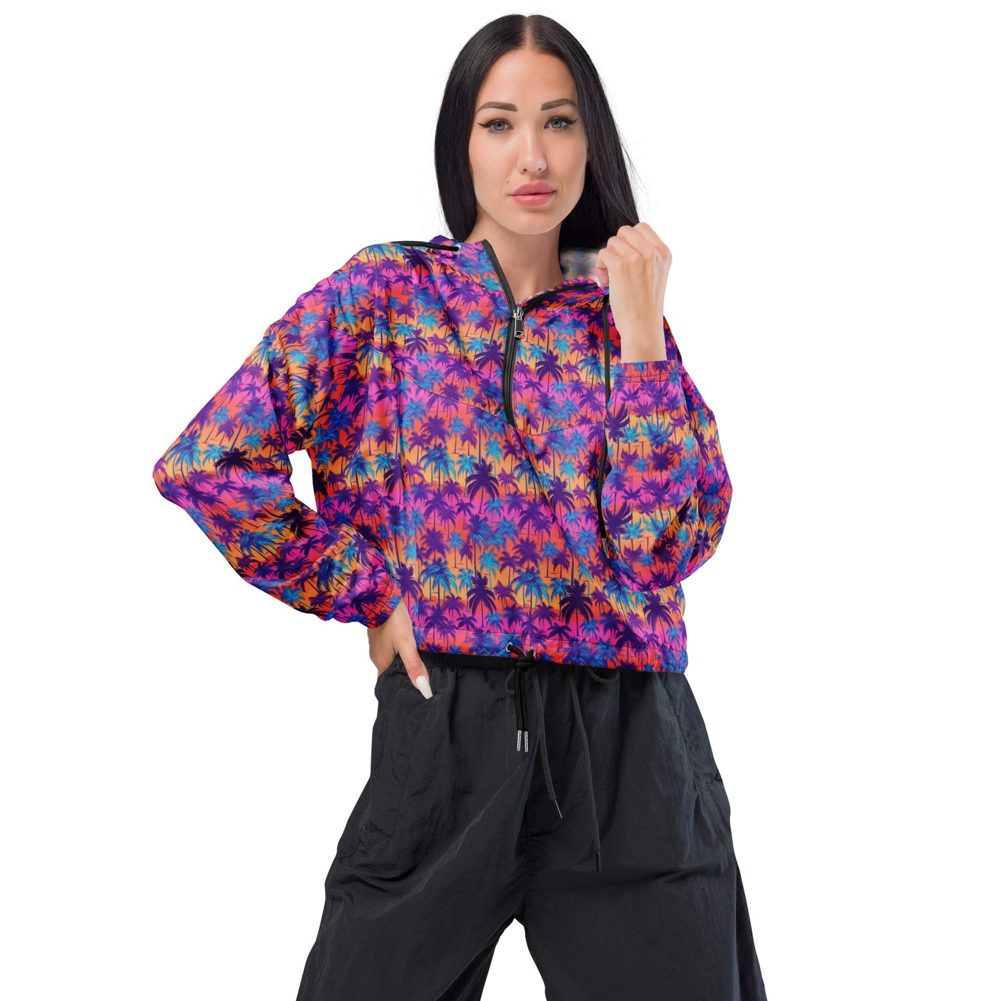 Neduz Miami Palms Women’s cropped windbreaker