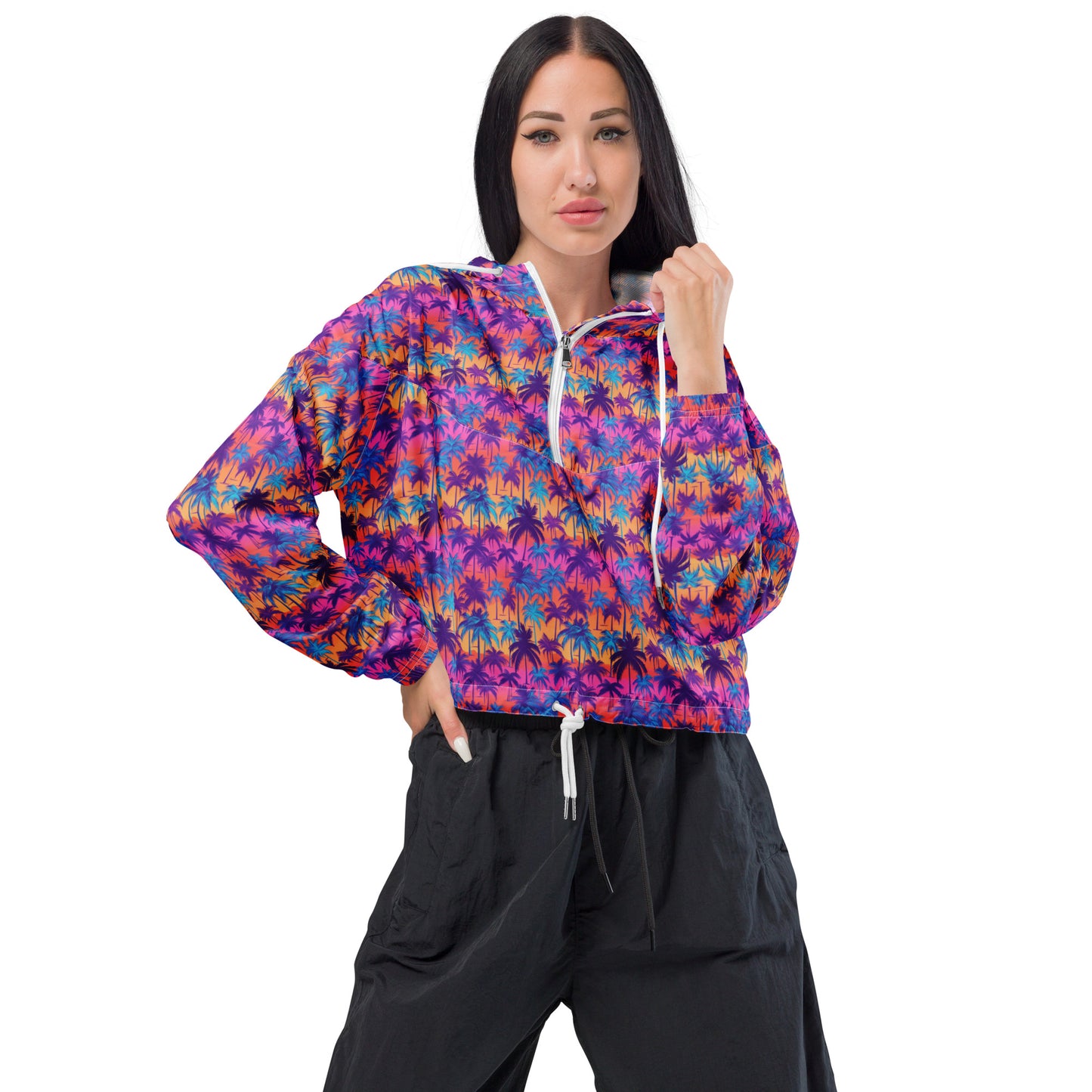 Neduz Miami Palms Women’s cropped windbreaker