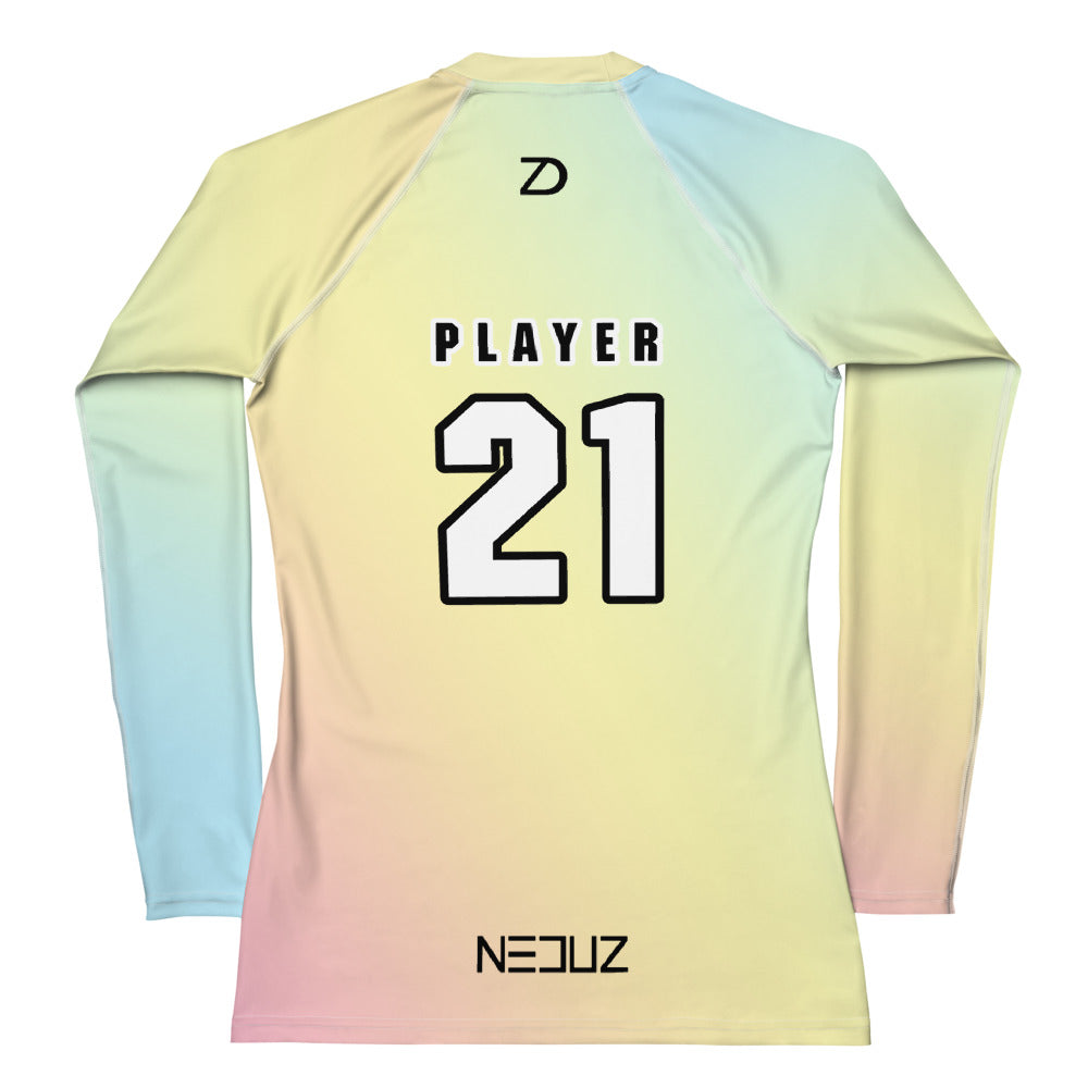 Neduz NDZ Women's Esports Rash Guard - UPF 50+, Comfortable, Slim Fit