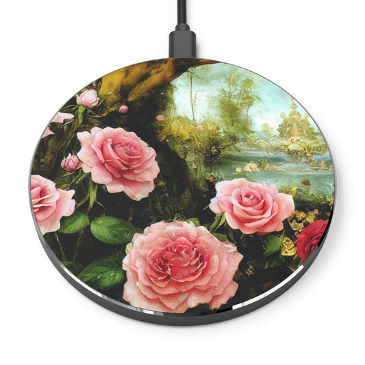 Round / One size 1 Artified Rose Garden Wireless Charger