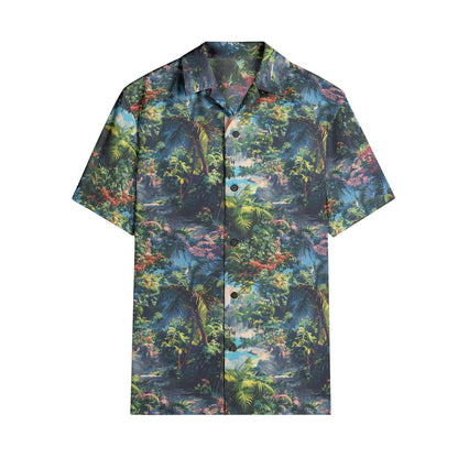 Neduz Men's Tropical Oasis Short Sleeve Shirt