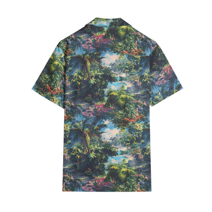 Neduz Men's Tropical Oasis Short Sleeve Shirt