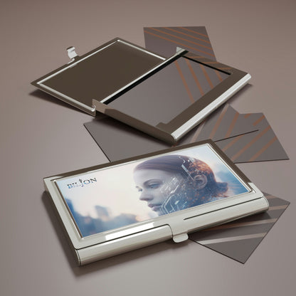 One size / Silver / Glossy 6 BILJON Business Card Holder