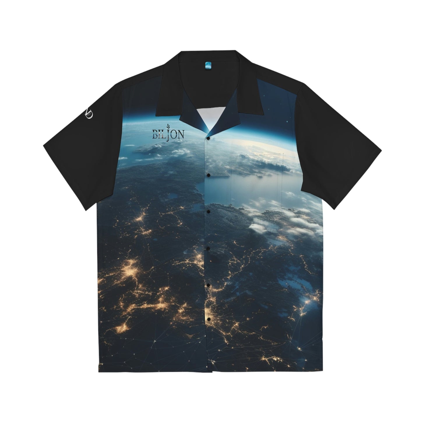 S / Black 1 BILJON Men’s Hawaiian Shirt by Neduz Designs