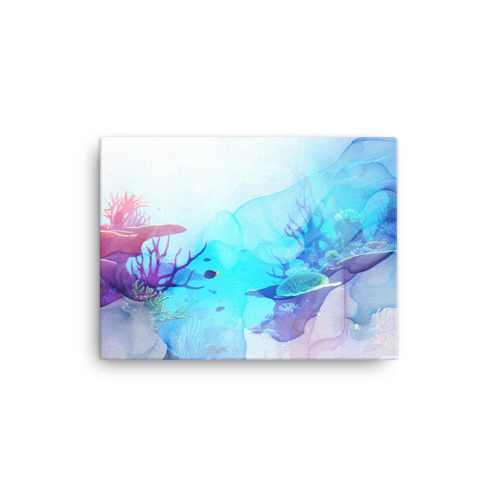 Vivid Dreams Coral Reef Canvas Print - Dreamscape Collection by Neduz Designs