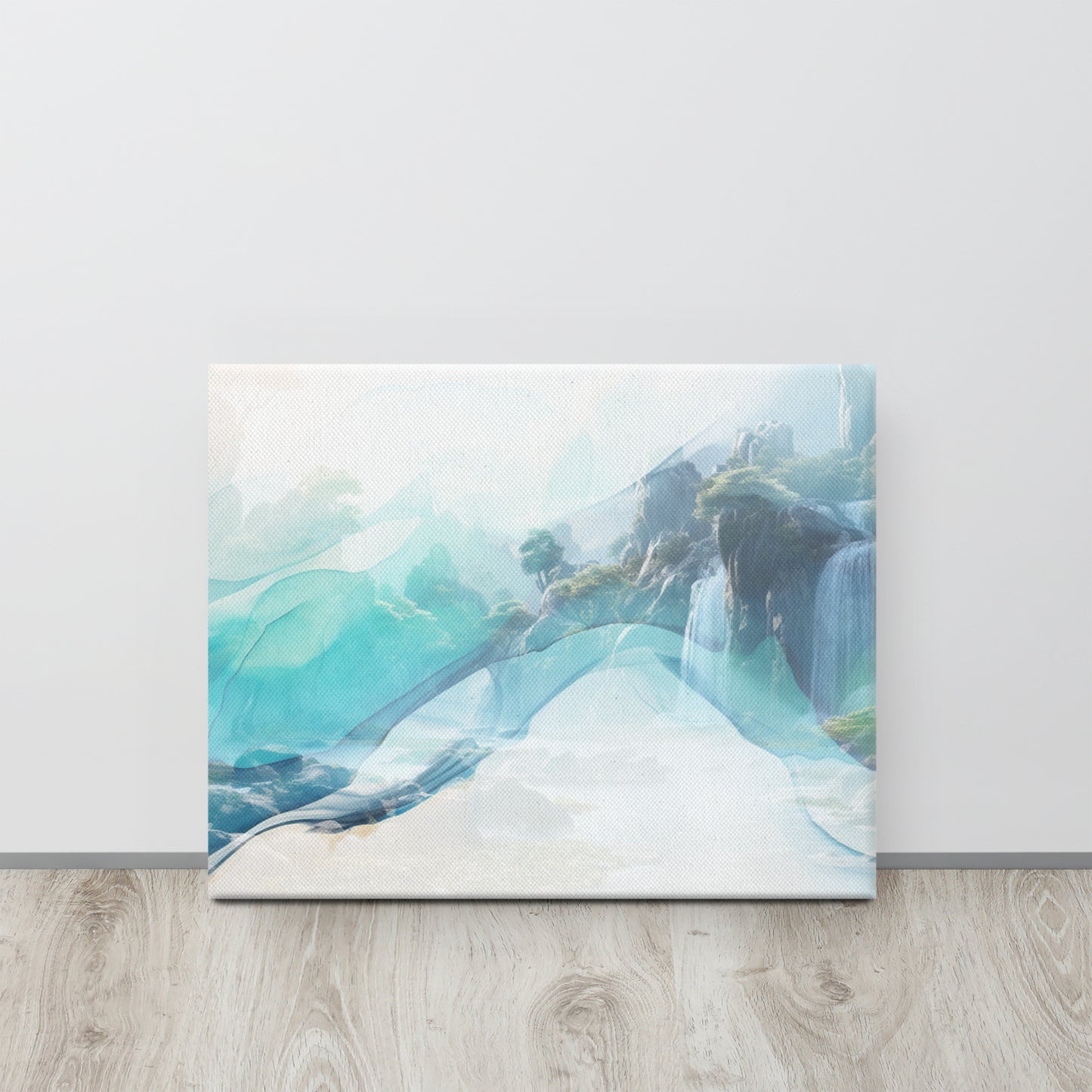 Vivid Dreams Waterfalls Canvas Print - Dreamscape Collection by Neduz Designs