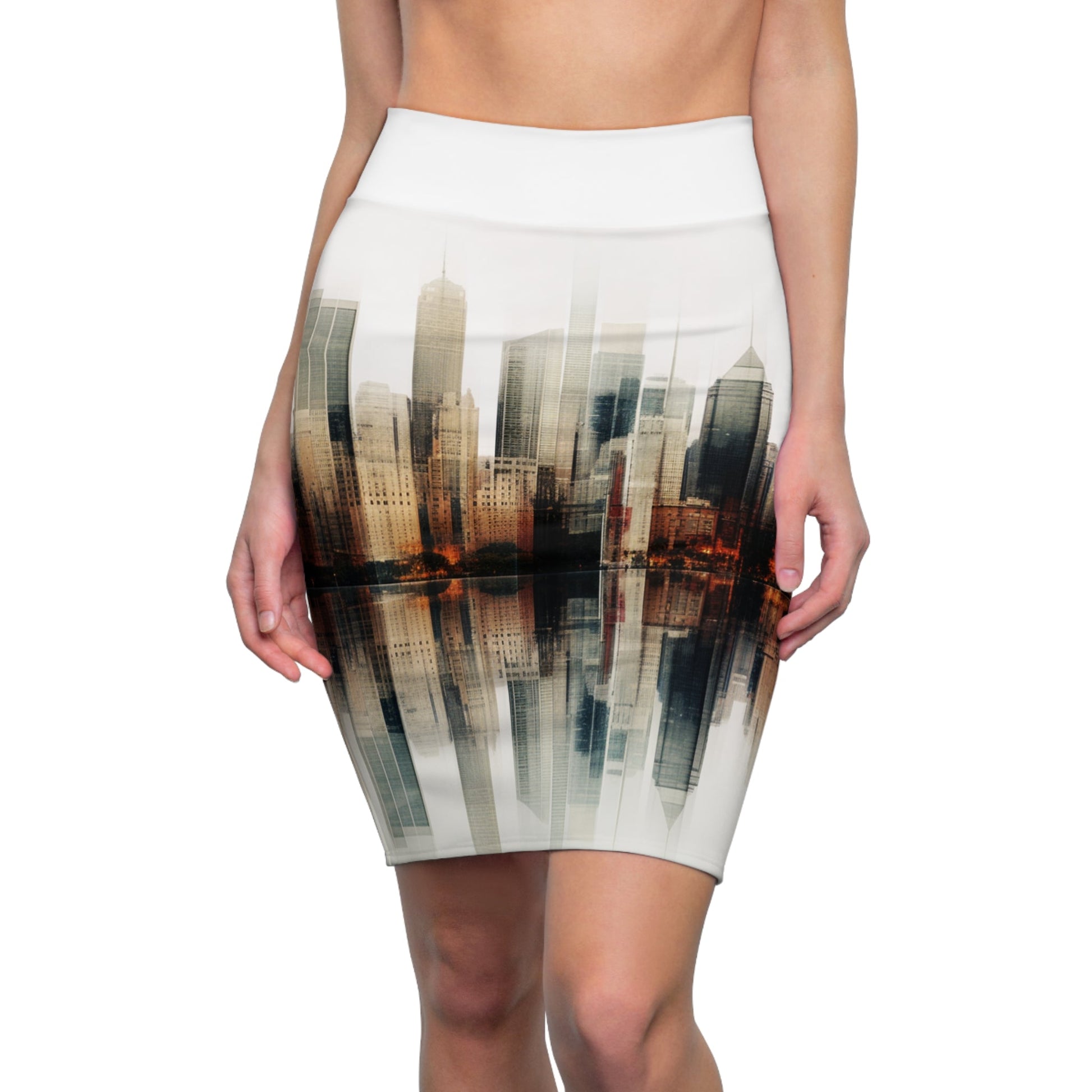 6 City Exposure Women’s Pencil Skirt by Neduz Designs