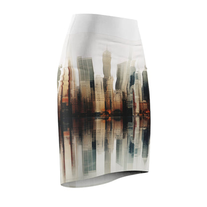 4 City Exposure Women’s Pencil Skirt by Neduz Designs