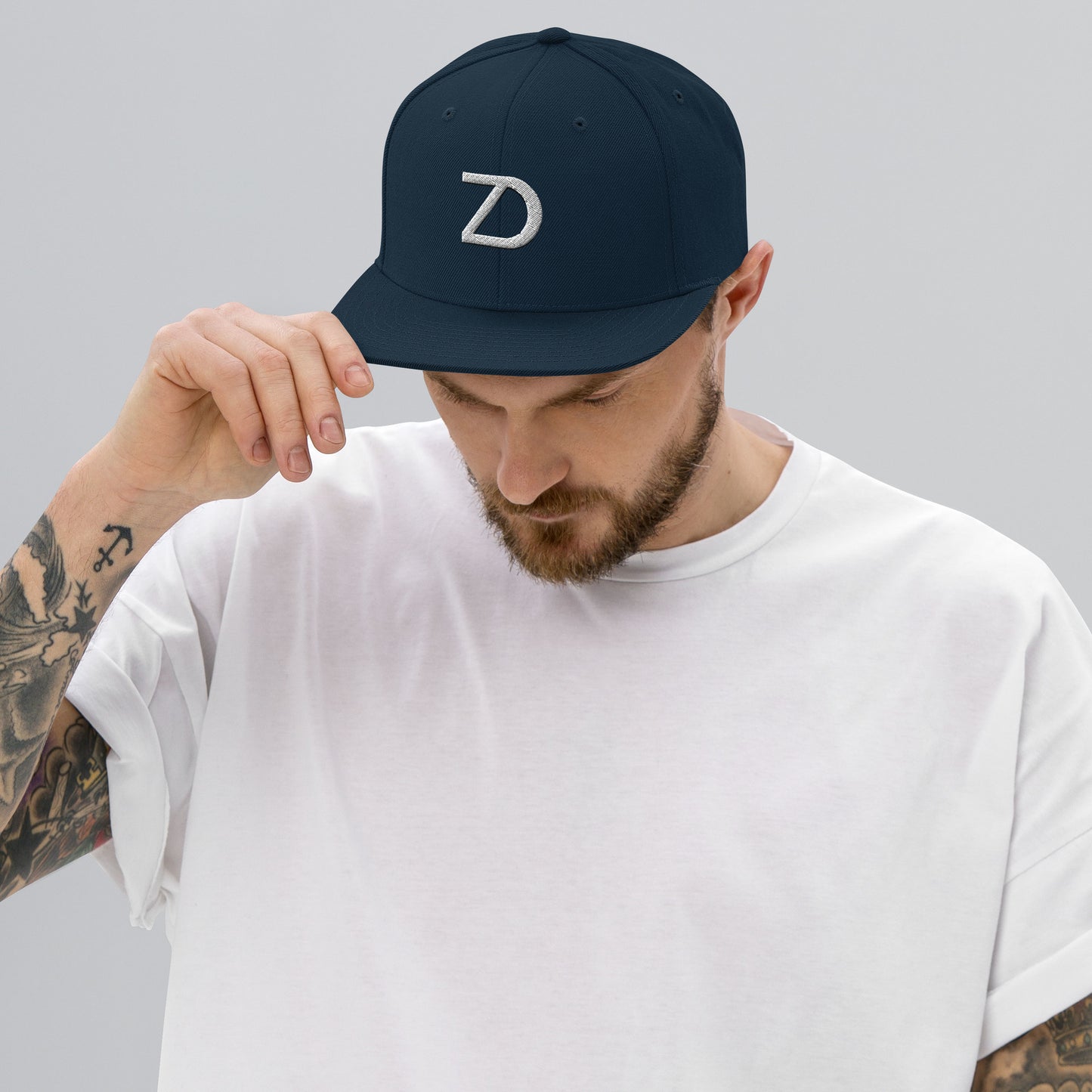 Neduz Classic Snapback Hat - Structured Fit with Flat Brim & Adjustable Snap Closure