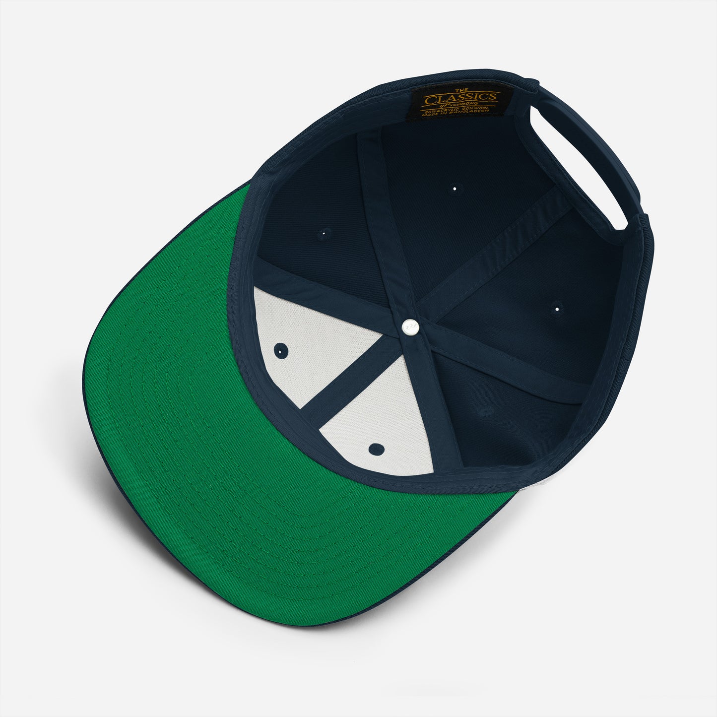 Neduz Classic Snapback Hat - Structured Fit with Flat Brim & Adjustable Snap Closure