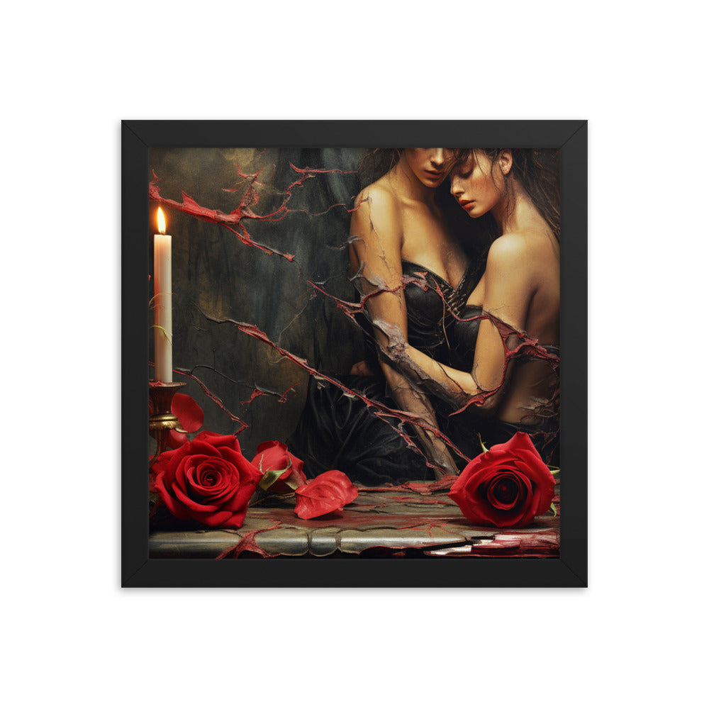 Gothic Artwork Print | Gothic Love Framed Poster | Neduz Wall Decor