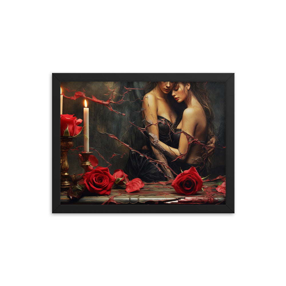 Gothic Artwork Print | Gothic Love Framed Poster | Neduz Wall Decor