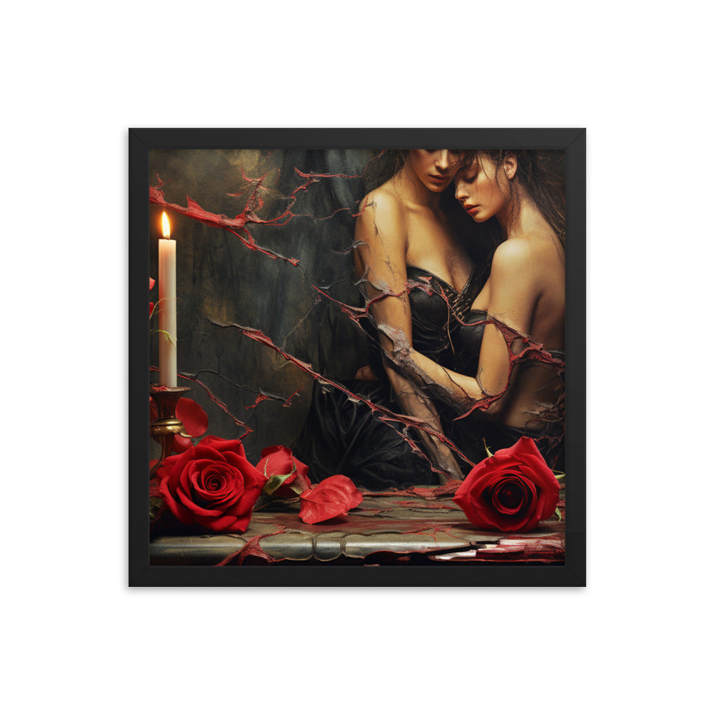 Gothic Artwork Print | Gothic Love Framed Poster | Neduz Wall Decor
