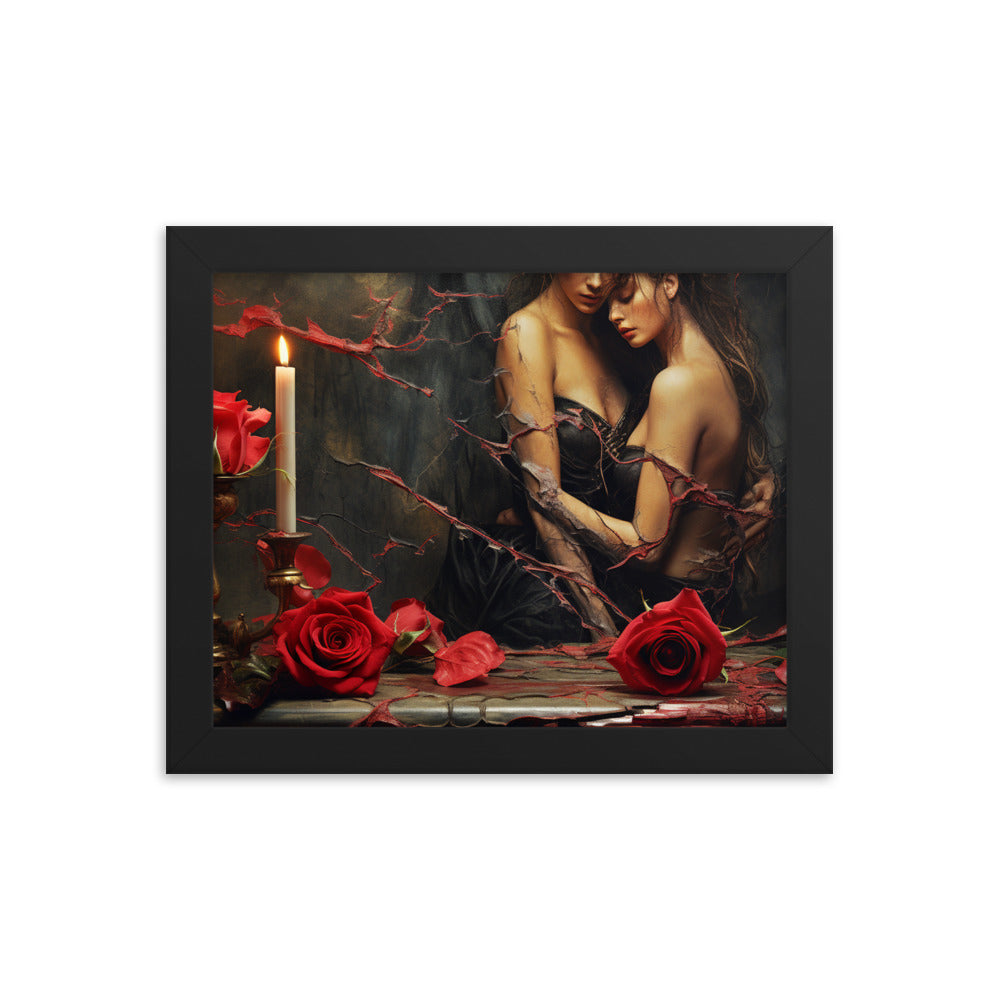 Gothic Artwork Print | Gothic Love Framed Poster | Neduz Wall Decor