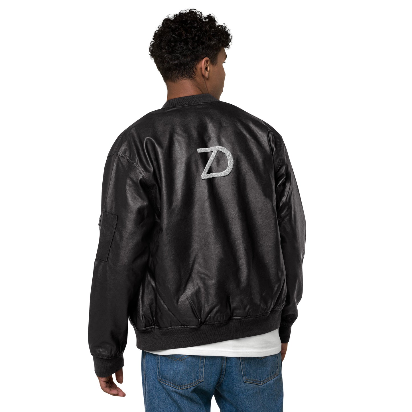 Neduz Leather Bomber Jacket