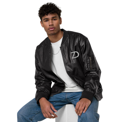 Neduz Leather Bomber Jacket