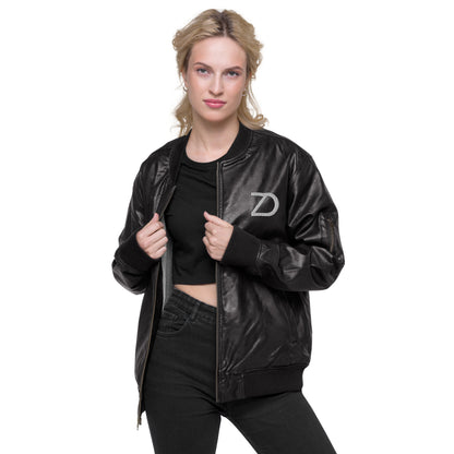 Neduz Leather Bomber Jacket