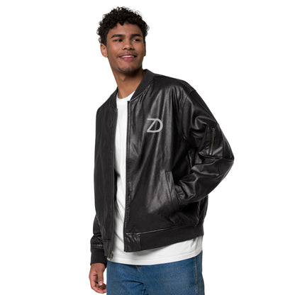 Neduz Leather Bomber Jacket