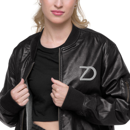 Neduz Leather Bomber Jacket