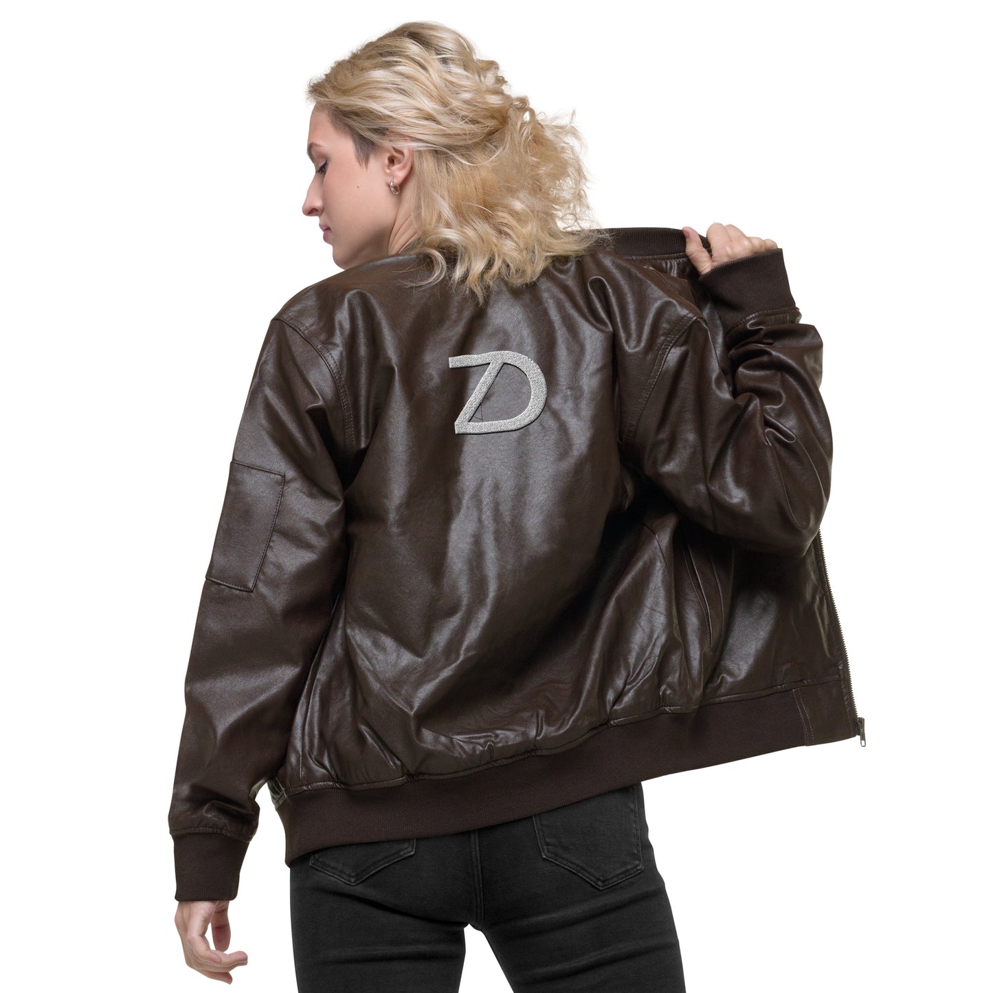 Neduz Leather Bomber Jacket