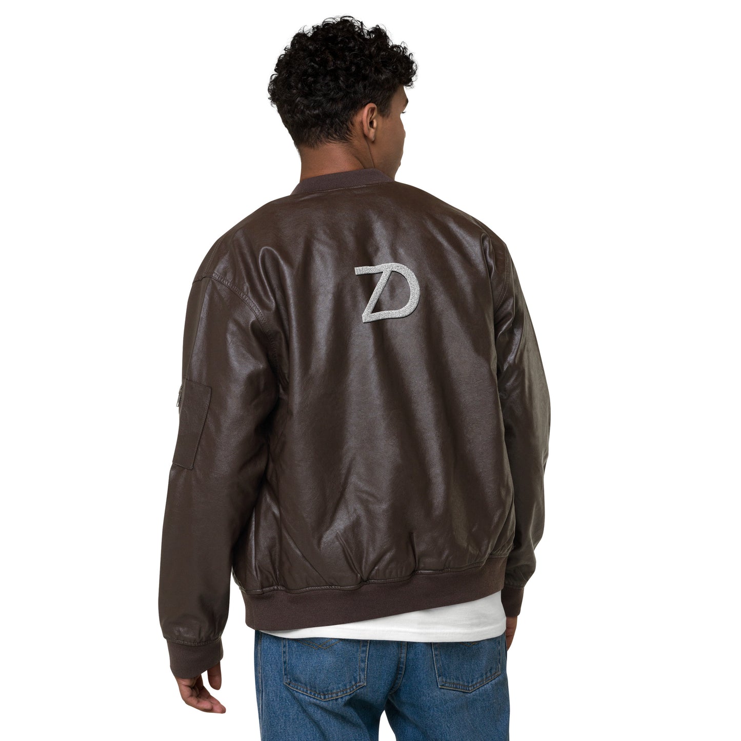 Neduz Leather Bomber Jacket