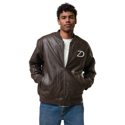 Neduz Leather Bomber Jacket